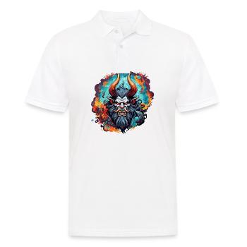 Krampus / Tradition / Culture / Winter Spirit - Men's Polo Shirt - white - Front - Kai (181cm)