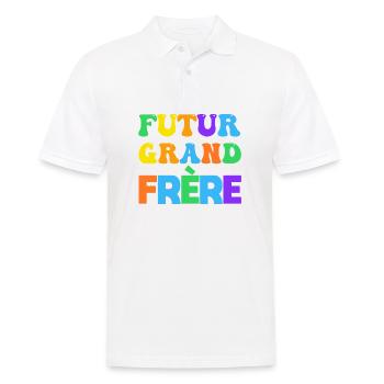 Futur grand frère - annonce futur grand frère - Polo Homme - blanc - Devant - Kai (181cm)