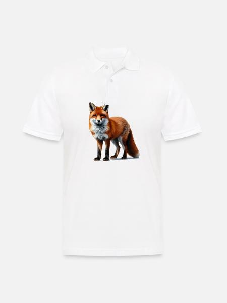 Fox - Men's Polo Shirt - white