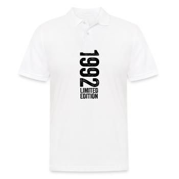 1992 - Limited Edition 1992 Geburtstag - Männer Poloshirt - Weiß - Vorne - Kai (181cm)