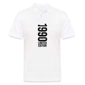 1990 - Limited Edition 1990 Geburtstag - Männer Poloshirt - Weiß - Vorne - Kai (181cm)