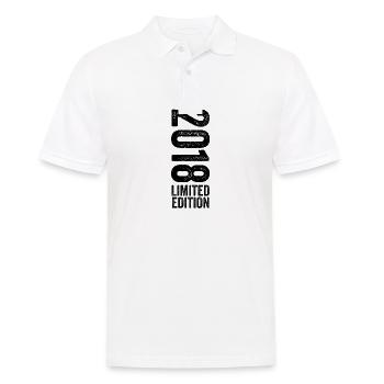 2018 - Limited Edition 2018 Geburtstag - Männer Poloshirt - Weiß - Vorne - Kai (181cm)