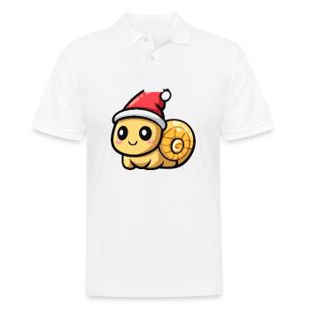 Noël de l’escargot - Polo Homme - blanc - Devant - Kai (181cm)