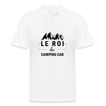 King of the motorhome motorhome humor gift - Men's Polo Shirt - white - Front - Kai (181cm)