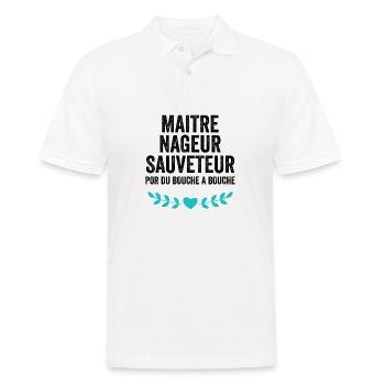 Rettungsschwimmer Rettungsschwimmer Geschenk Lustiger Humor Job - Männer Poloshirt - Weiß - Vorne - Kai (181cm)