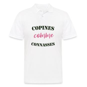 Freundinnen als - Männer Poloshirt - Weiß - Vorne - Kai (181cm)