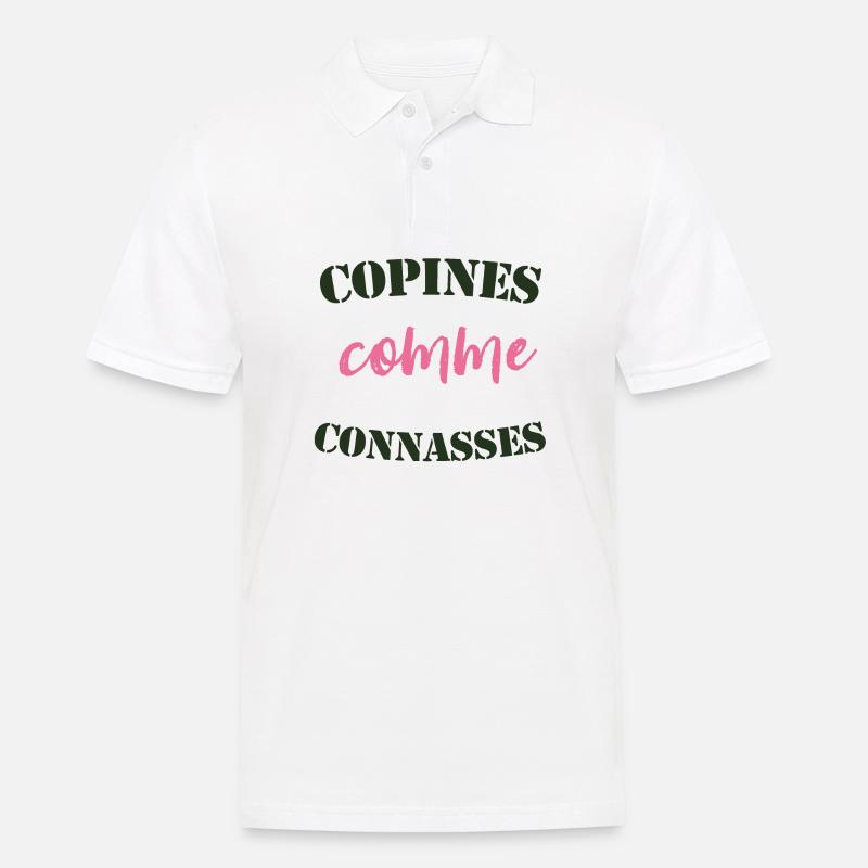 Freundinnen als - Männer Poloshirt - Weiß