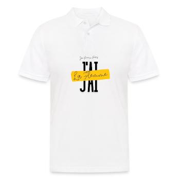Je Peux Pas J'ai La Flemme - Polo Homme - blanc - Devant - Kai (181cm)