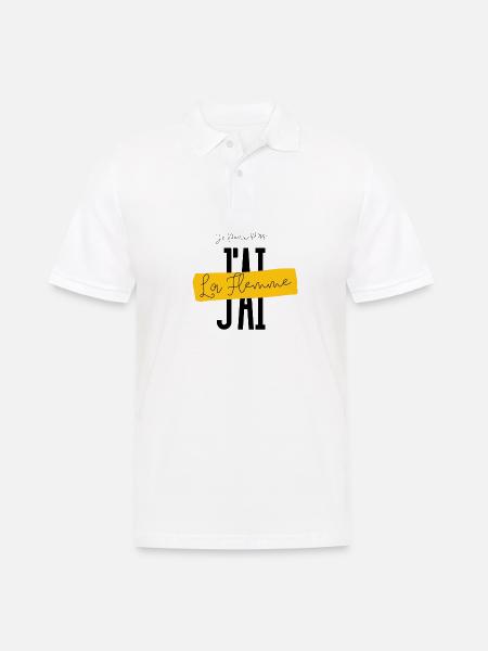 I can't I'm lazy - Men's Polo Shirt - white