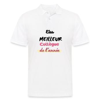 Meilleure collègue de l année - Polo Homme - blanc - Devant - Kai (181cm)