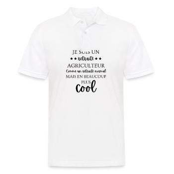 I'm a retired farmer cooler, retired - Men's Polo Shirt - white - Front - Kai (181cm)