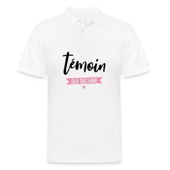 Witness who rocks - Men's Polo Shirt - white - Front - Kai (181cm)
