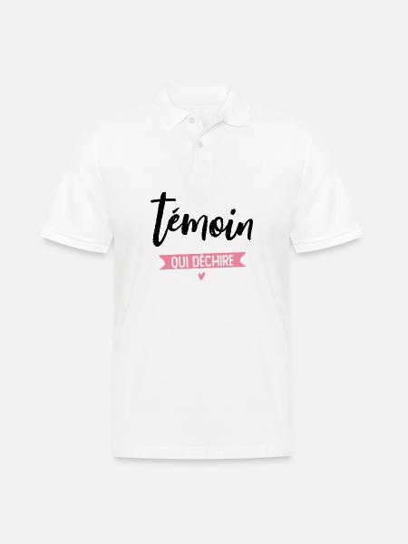 Zeuge, wer rockt - Männer Poloshirt - Weiß