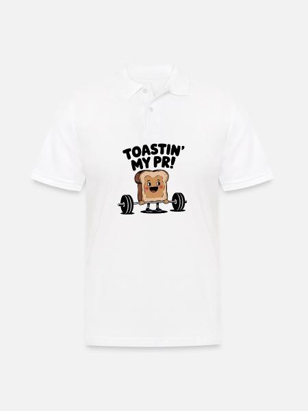 Toasting my pr - Men's Polo Shirt - white
