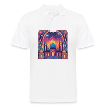 Cadeau du Ramadan Aïd Moubarak Islam Allah Musulman - Polo Homme - blanc - Devant - Kai (181cm)