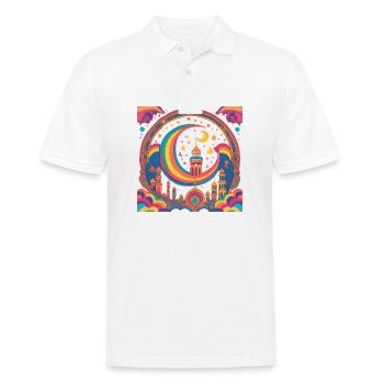 Cadeau du Ramadan Aïd Moubarak Islam Allah Musulman - Polo Homme - blanc - Devant - Kai (181cm)