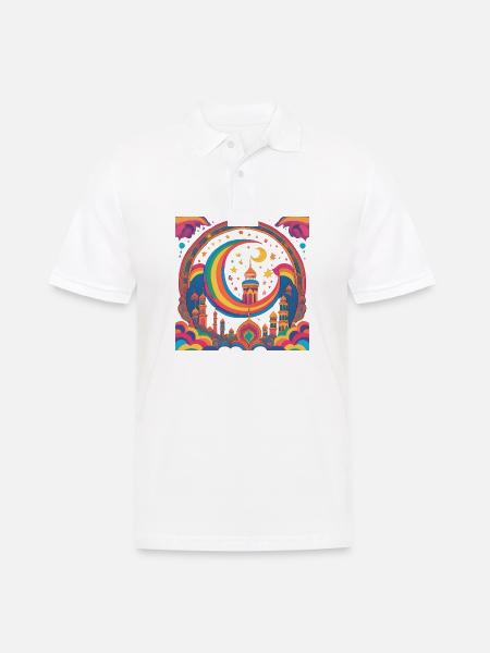 Ramadan Gift Eid Mubarak Islam Allah Muslim - Men's Polo Shirt - white