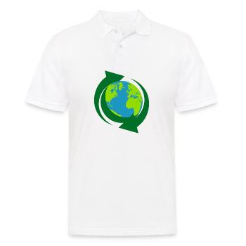 Recycling - Men's Polo Shirt - white - Front - Kai (181cm)