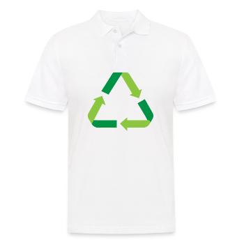 Recycling - Men's Polo Shirt - white - Front - Kai (181cm)
