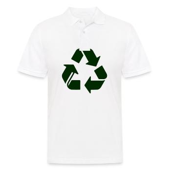 Recycling - Men's Polo Shirt - white - Front - Kai (181cm)