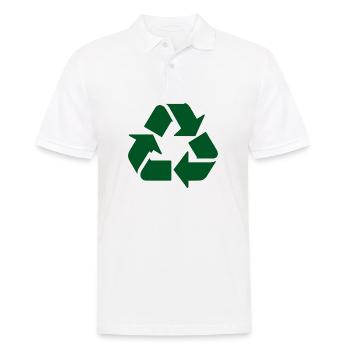 Recycling - Men's Polo Shirt - white - Front - Kai (181cm)