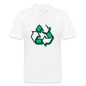 Recycling - Men's Polo Shirt - white - Front - Kai (181cm)
