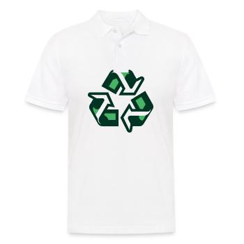 Recycling - Men's Polo Shirt - white - Front - Kai (181cm)