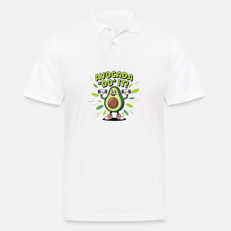 Avocado it! - Männer Poloshirt - Weiß
