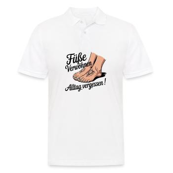 Pampering your feet – forgetting everyday life - Men's Polo Shirt - white - Front - Kai (181cm)