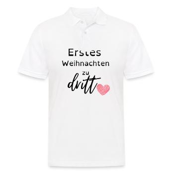Weihnachten - Männer Poloshirt - Weiß - Vorne - Kai (181cm)