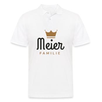 Meier-Familie - Männer Poloshirt - Weiß - Vorne - Kai (181cm)