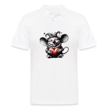 Coeur de souris - Polo Homme - blanc - Devant - Kai (181cm)