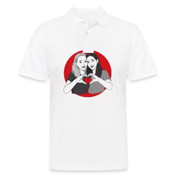 Love is Love - Men's Polo Shirt - white - Front - Kai (181cm)