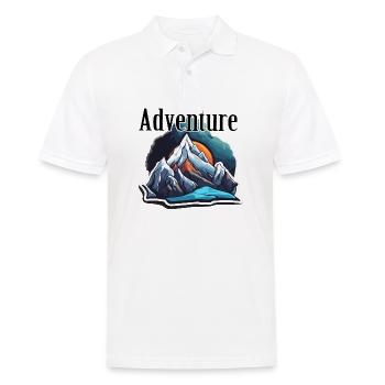 Aventure / Montagne / Pics / Randonnée / Tyrol - Polo Homme - blanc - Devant - Kai (181cm)