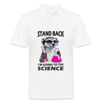 Prendre du recul - un suricate s’essaie à la science - Polo Homme - blanc - Devant - Kai (181cm)
