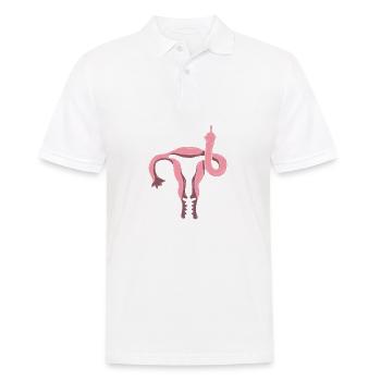 Utérus Montre le majeur - Polo Homme - blanc - Devant - Kai (181cm)