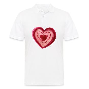 Cœur dans le cœur - Polo Homme - blanc - Devant - Kai (181cm)