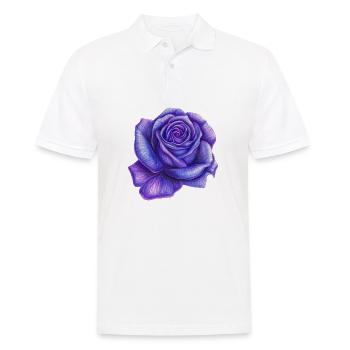Purple Rose - Men's Polo Shirt - white - Front - Kai (181cm)