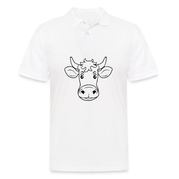 Vache Vaches - Polo Homme - blanc - Devant - Kai (181cm)