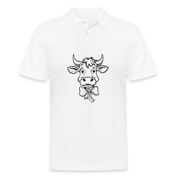 Kuh Kühe - Männer Poloshirt - Weiß - Vorne - Kai (181cm)