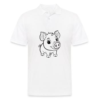 Cochon Cochon - Polo Homme - blanc - Devant - Kai (181cm)