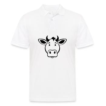 Vache Vaches - Polo Homme - blanc - Devant - Kai (181cm)