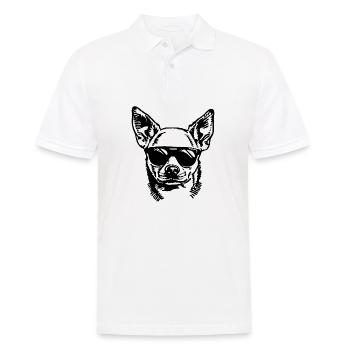 Chihuahua - Polo Homme - blanc - Devant - Kai (181cm)