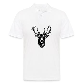 Reh Rehkitz Rehbock - Männer Poloshirt - Weiß - Vorne - Kai (181cm)