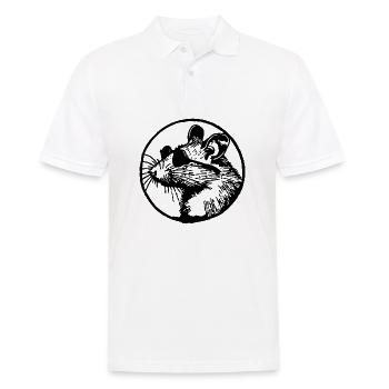 Mouse Rat - Men's Polo Shirt - white - Front - Kai (181cm)