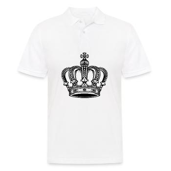 Krone - Männer Poloshirt - Weiß - Vorne - Kai (181cm)