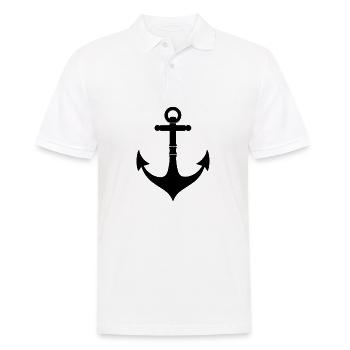 Anker - Männer Poloshirt - Weiß - Vorne - Kai (181cm)