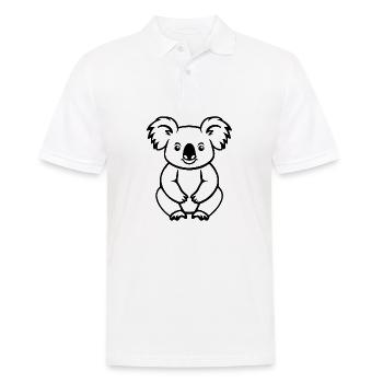 Koala - Men's Polo Shirt - white - Front - Kai (181cm)