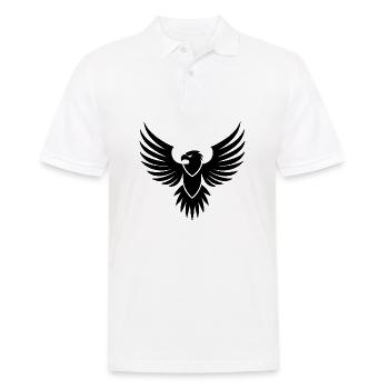 Adler Adlerkopf - Männer Poloshirt - Weiß - Vorne - Kai (181cm)