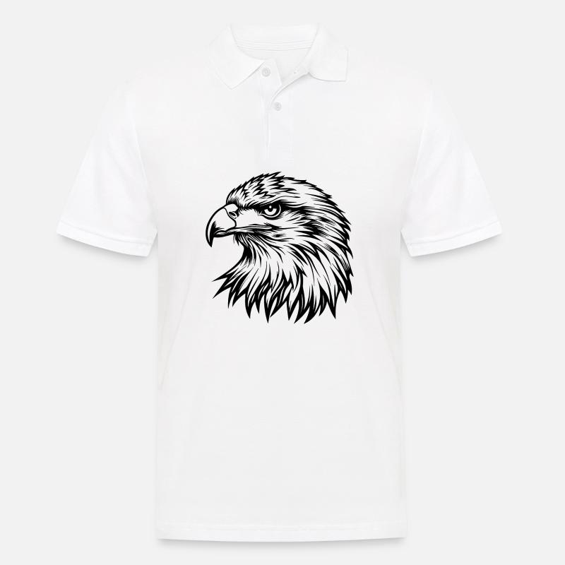 Aigle Tête d’aigle - Polo Homme - blanc